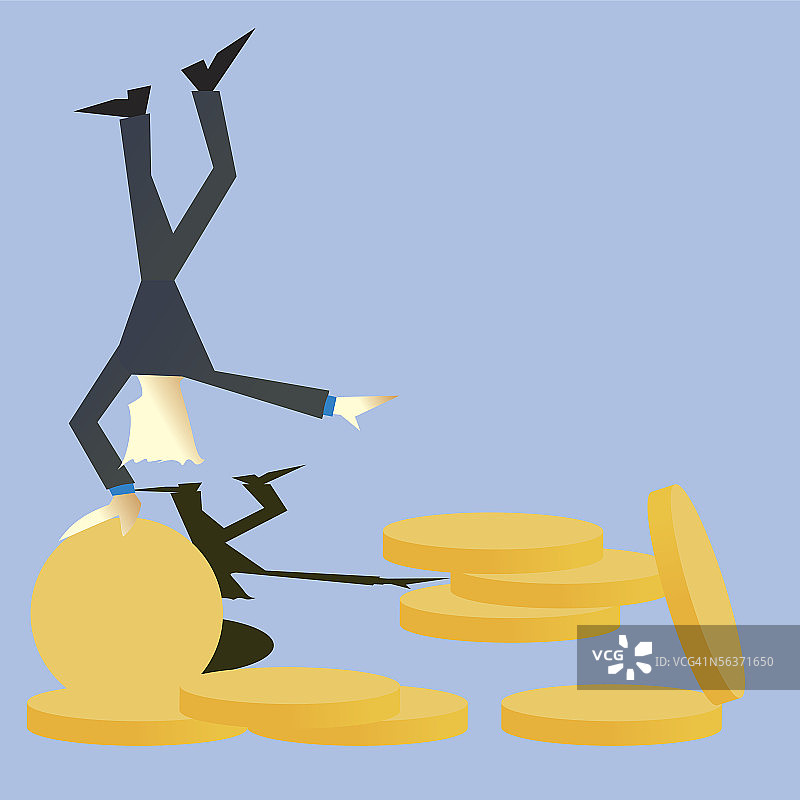 倒立的商人特写图片素材