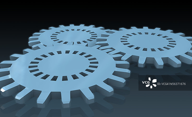 一组齿轮特写图片素材