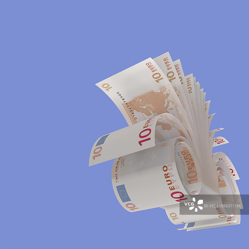 一叠纸币特写图片素材