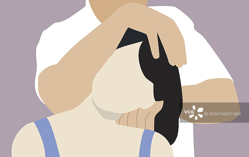 接受骨科医生治疗的女人图片素材