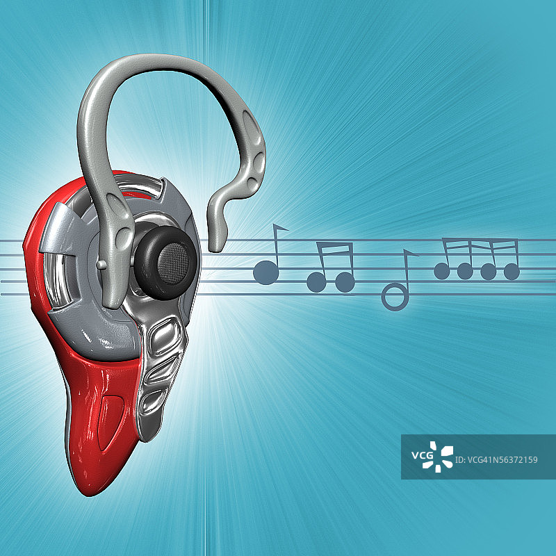 助听器特写图片素材