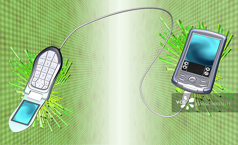 连接个人数据助理的手机图片素材