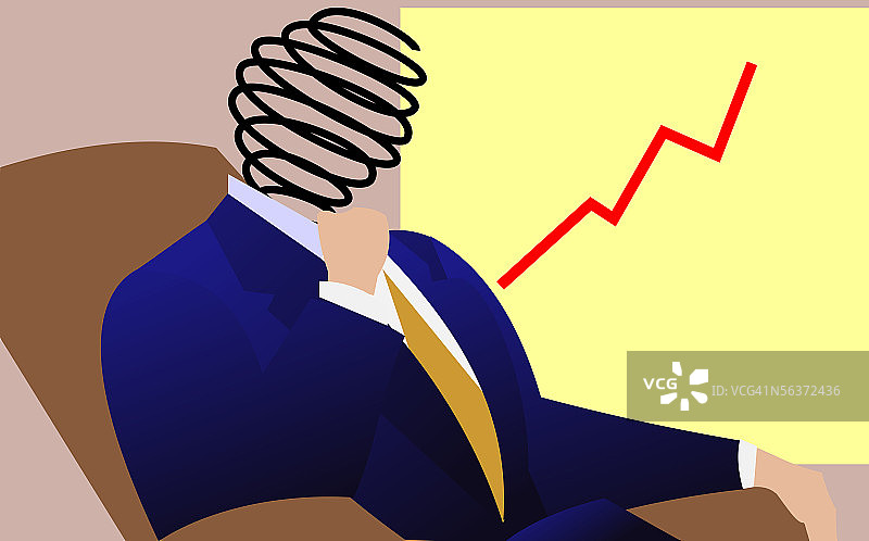 坐在办公室里的商人图片素材