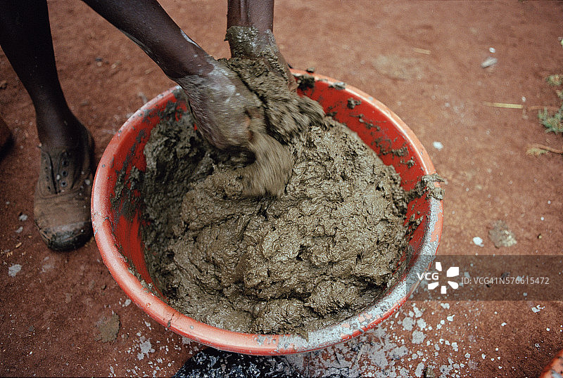 非洲风格地板涂料图片素材