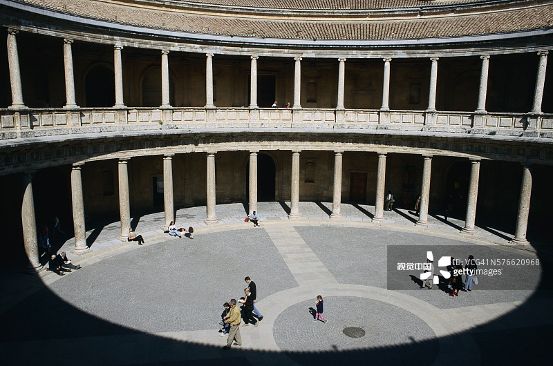 阿尔罕布拉宫的查理五世宫殿图片素材