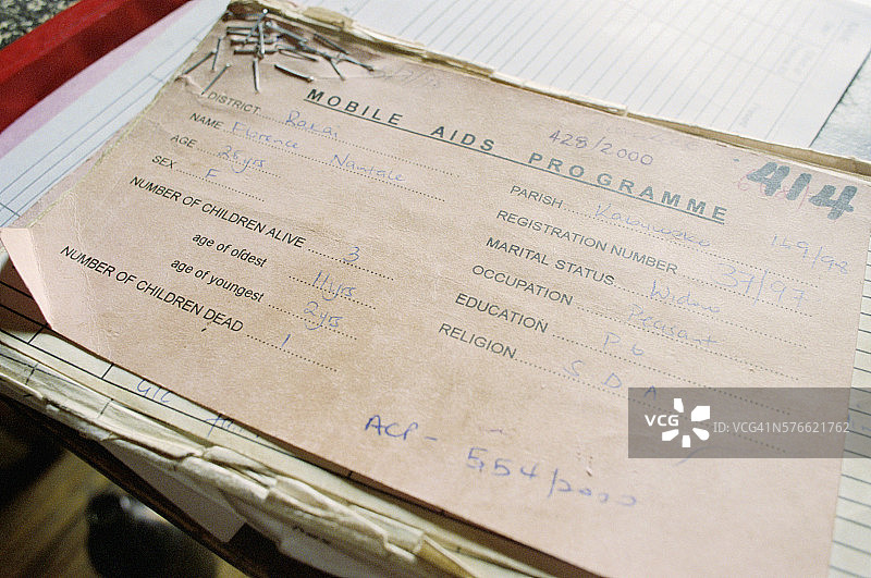 病人病历和笔记图片素材