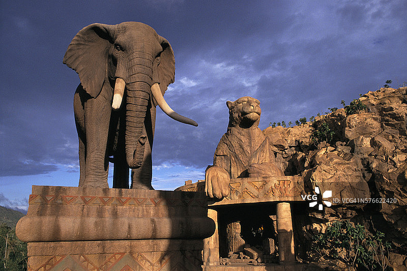 失落之城的雕像图片素材