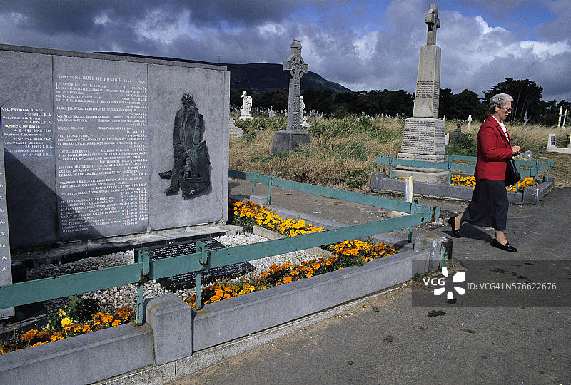 贝尔法斯特的爱尔兰共和军纪念碑图片素材