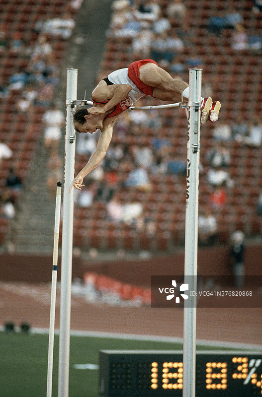 1984年夏季奥运会选拔赛撑杆跳选手图片素材