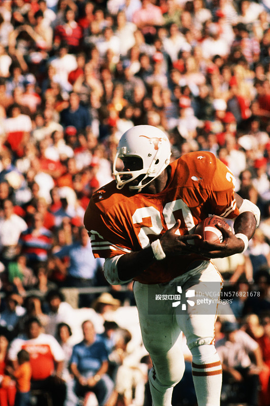 德克萨斯大学橄榄球运动员厄尔·坎贝尔图片素材