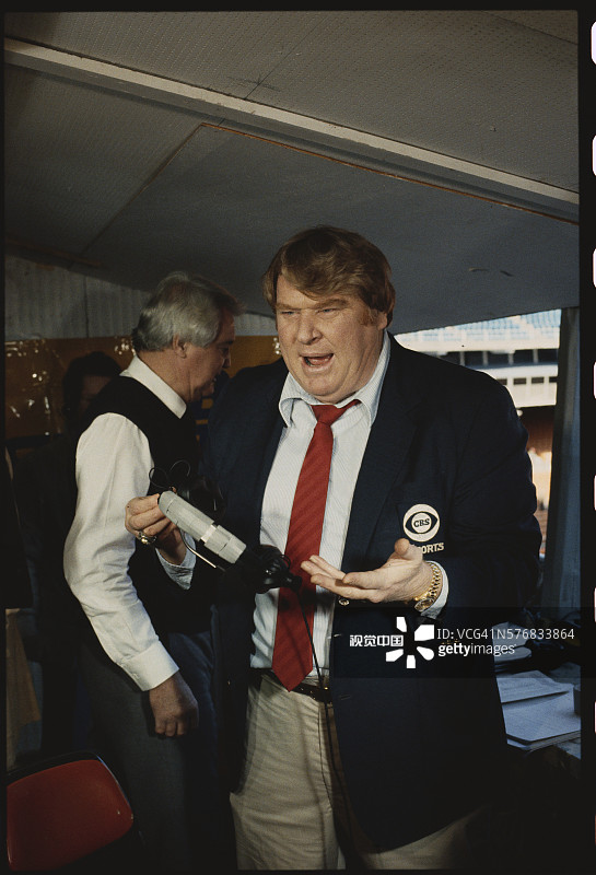 体育播音员约翰·马登图片素材