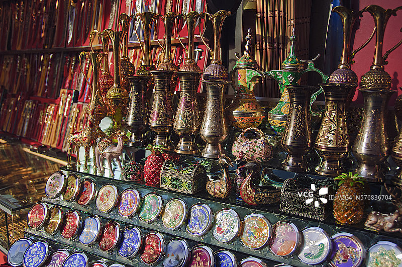 传统维吾尔族手工艺品图片素材