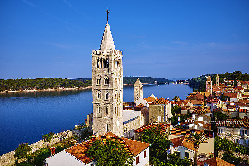 克罗地亚克瓦内尔拉布岛图片素材