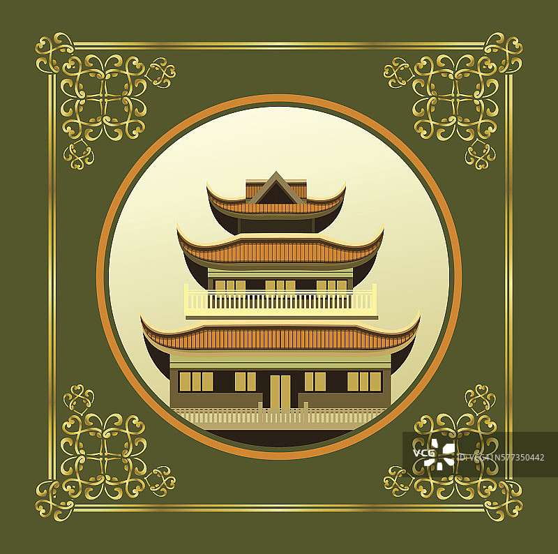 古老的佛教寺庙图片素材