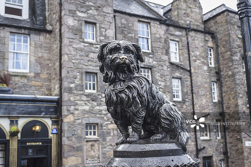 爱丁堡的格雷 Friars Bobby雕像图片素材