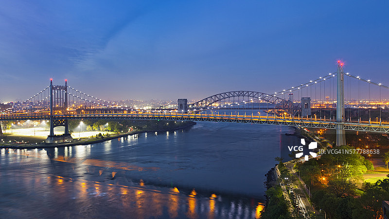 三区大桥和地狱门大桥图片素材