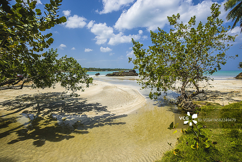 博尼塔海滩小河图片素材