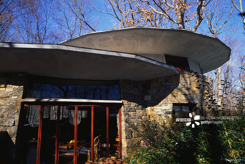 弗兰克·劳埃德·赖特设计的住宅图片素材