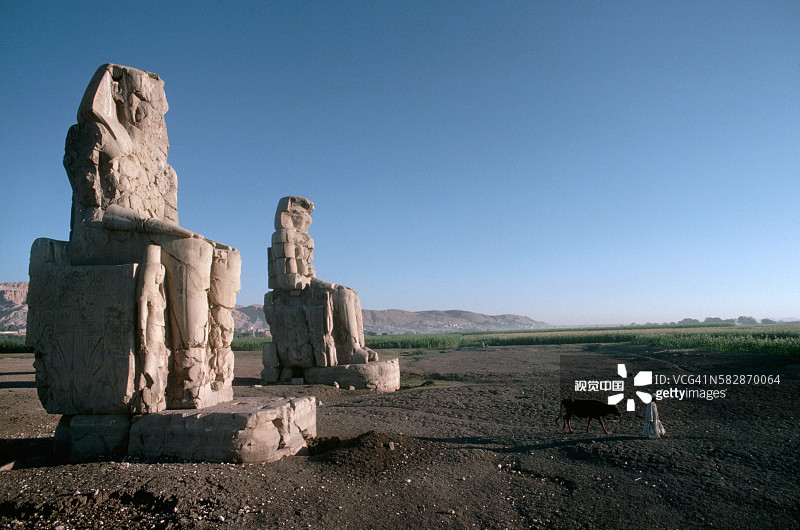 卢克索的门农巨像图片素材