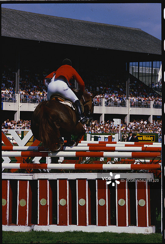 都柏林马展上的跳跃比赛图片素材