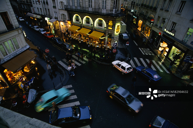 比西街的十字路口图片素材