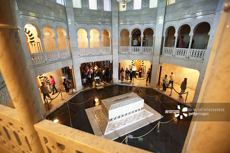 非洲突尼斯布尔吉巴陵墓内部图片素材