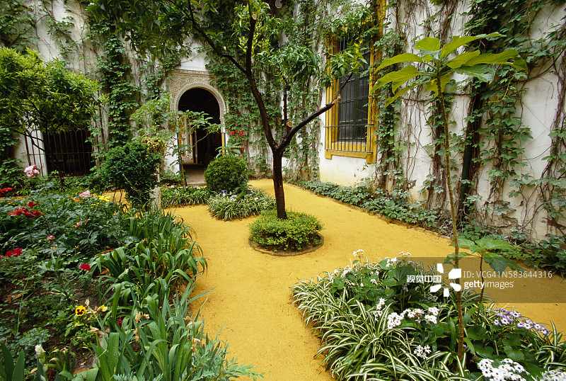 宫殿花园庭院图片素材