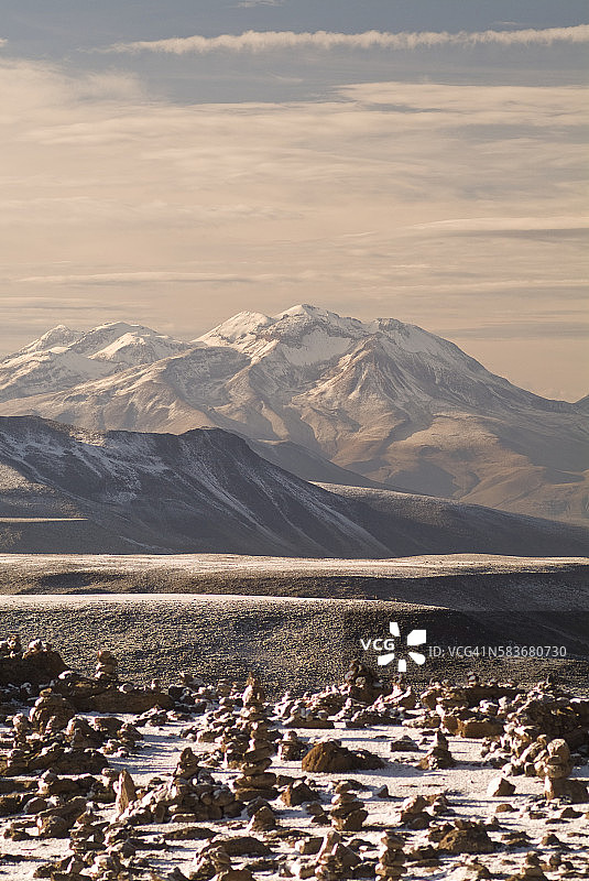 阿雷基帕科尔查山谷瞭望点图片素材