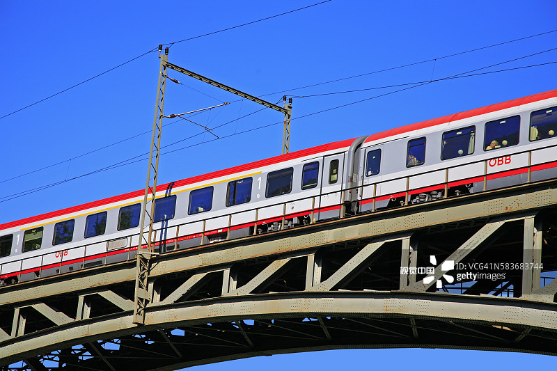 奥地利加斯泰因山谷的陶恩铁路图片素材