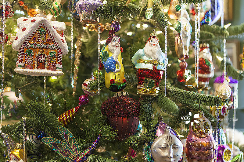 在霍马斯庄园和花园的圣诞节图片素材