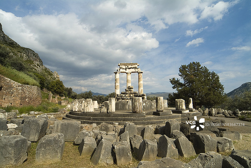 德尔斐的雅典娜圣殿图片素材