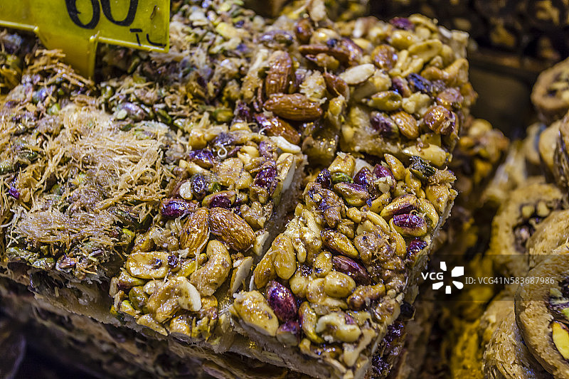 土耳其什锦坚果软糖图片素材