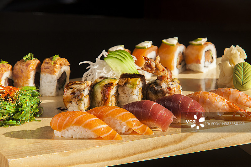 什锦寿司卷图片素材