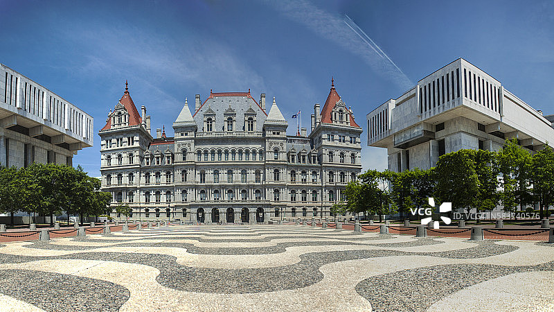 帝国广场和纽约州议会大厦图片素材