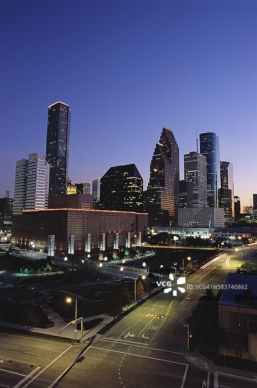 休斯顿天际线图片素材