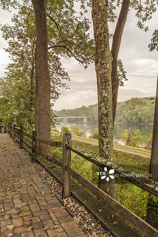 特拉华水隙小径图片素材