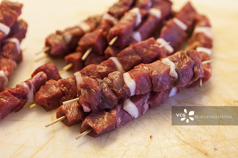 犹太洁食牛肉烤肉串图片素材