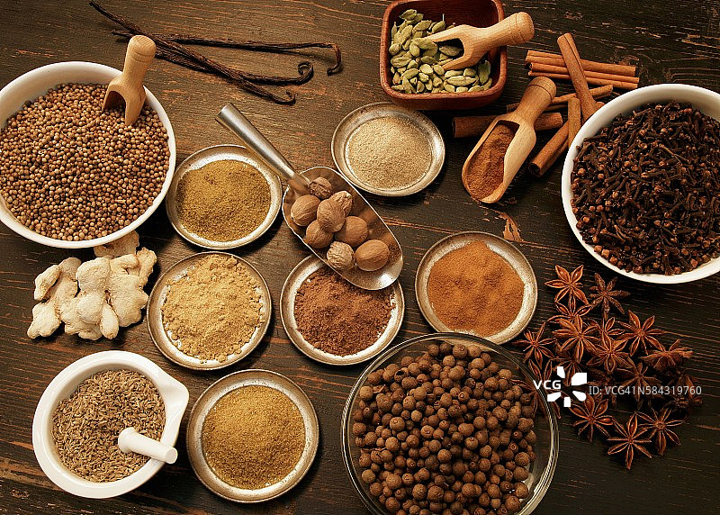 多种不同的香料图片素材