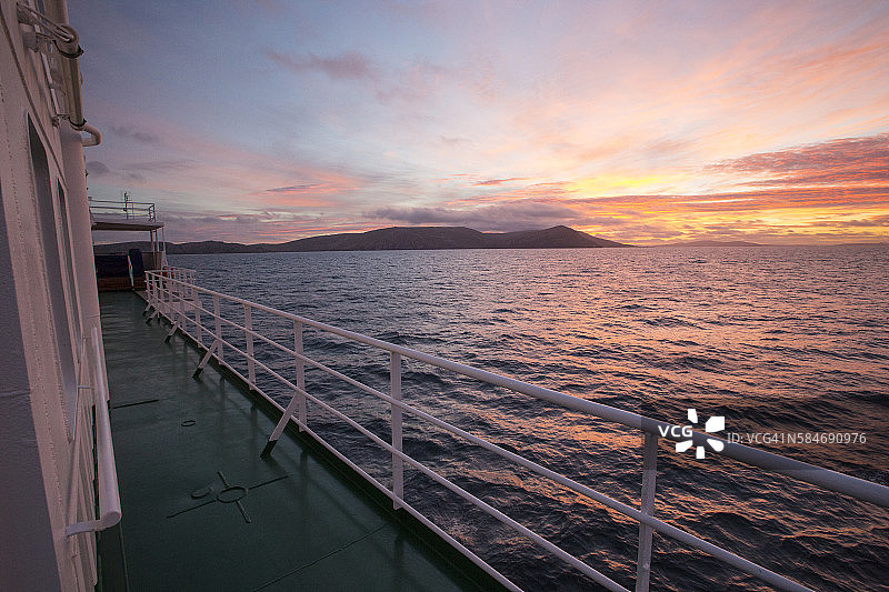 阿根廷境外福克兰群岛日出图片素材