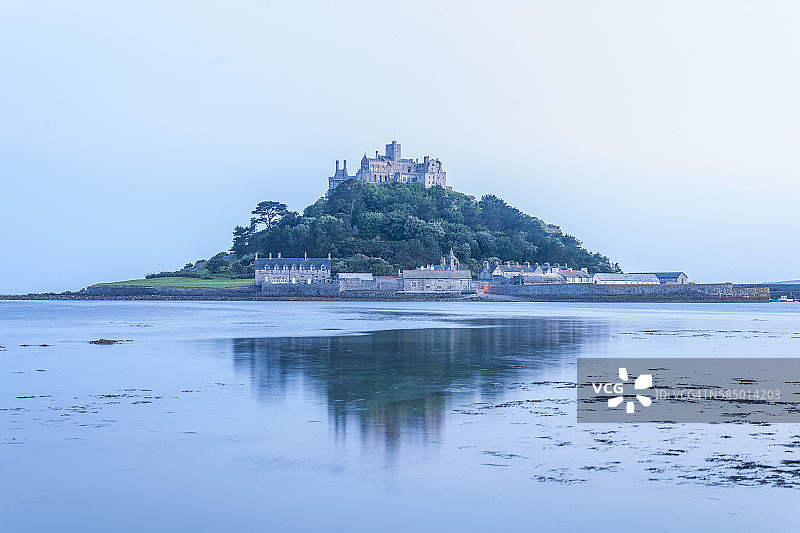 圣迈克尔山，彭赞斯附近图片素材