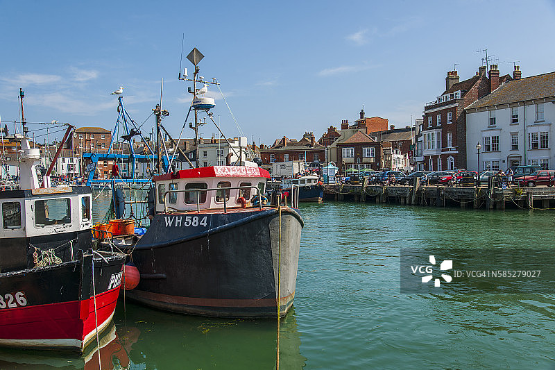 多塞特郡海滨小镇韦茅斯图片素材