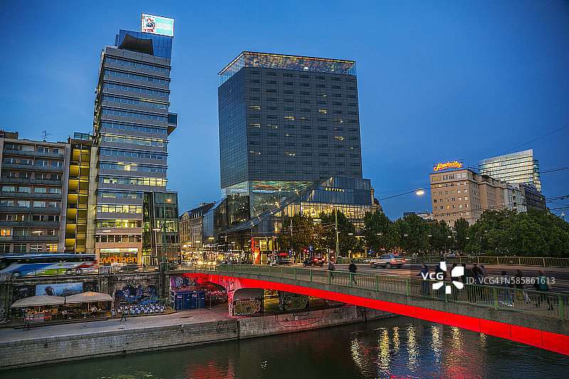 维也纳多瑙河运河图片素材