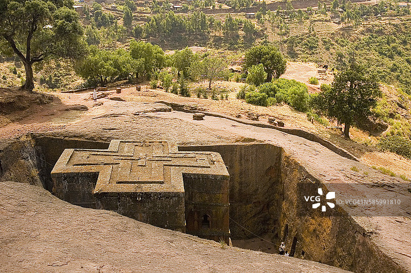 拉利贝拉的圣乔治教堂图片素材