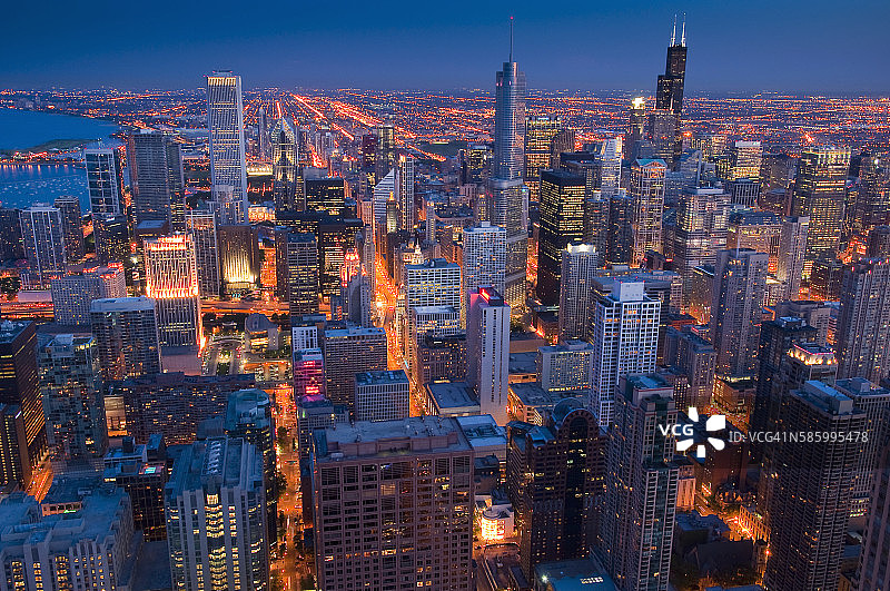 从约翰·汉考克大厦看到的景色图片素材