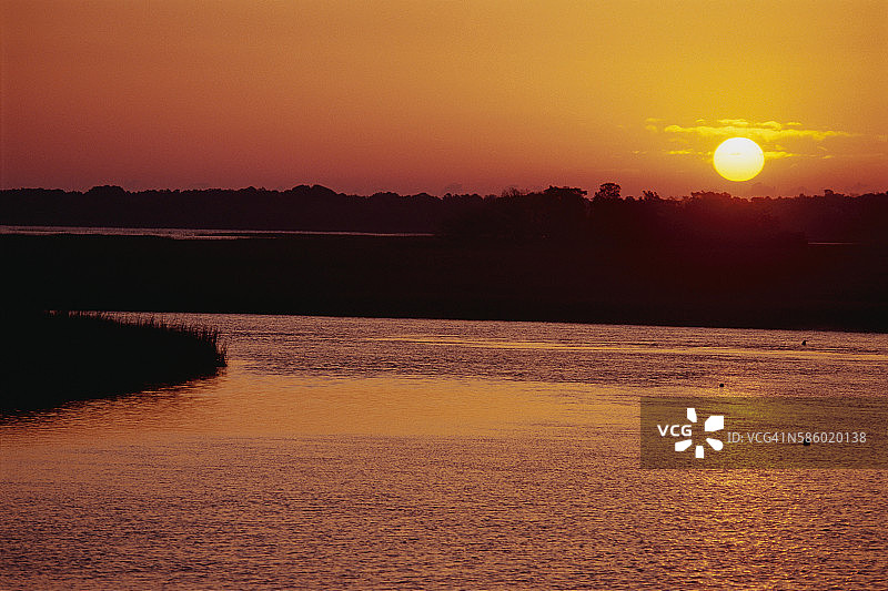 基亚瓦岛日落图片素材