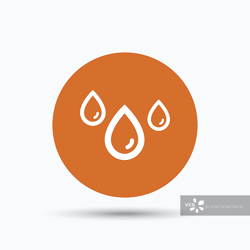 水滴图标，阴雨天气标志图片素材