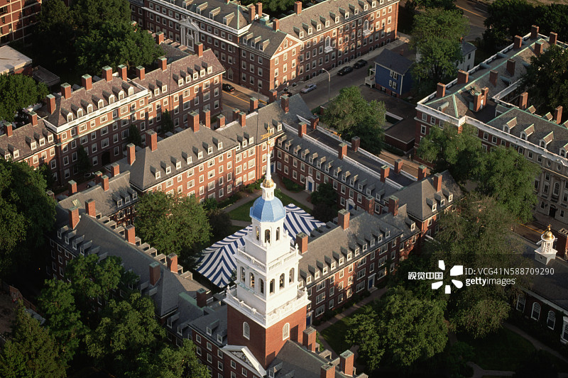 哈佛大学建筑群概览图片素材