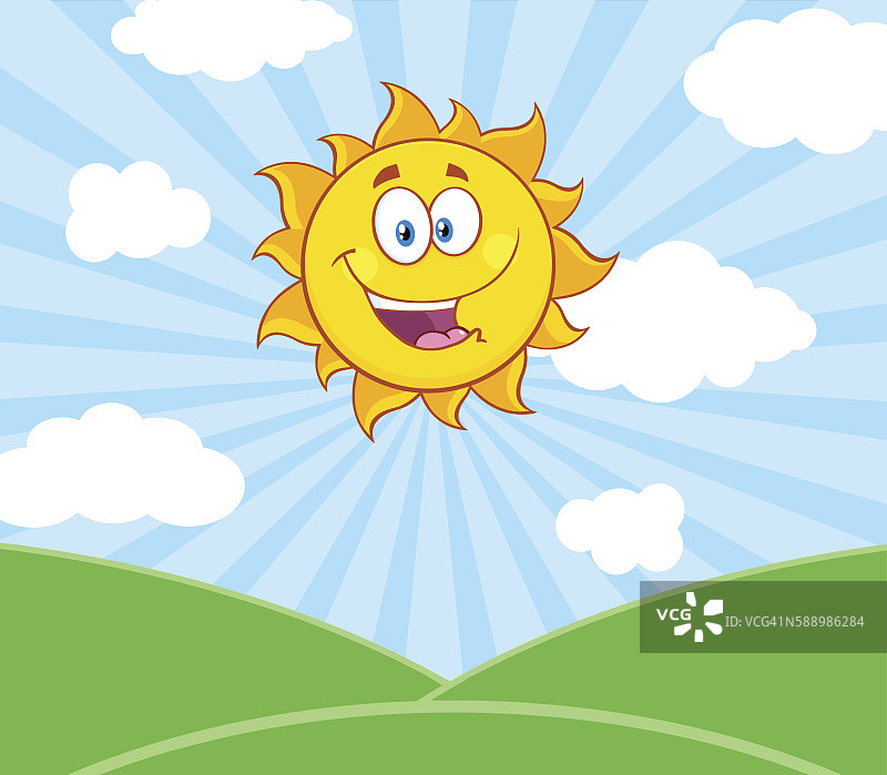 阳光下的风景图片素材