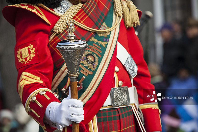 苏格兰圣诞游行图片素材