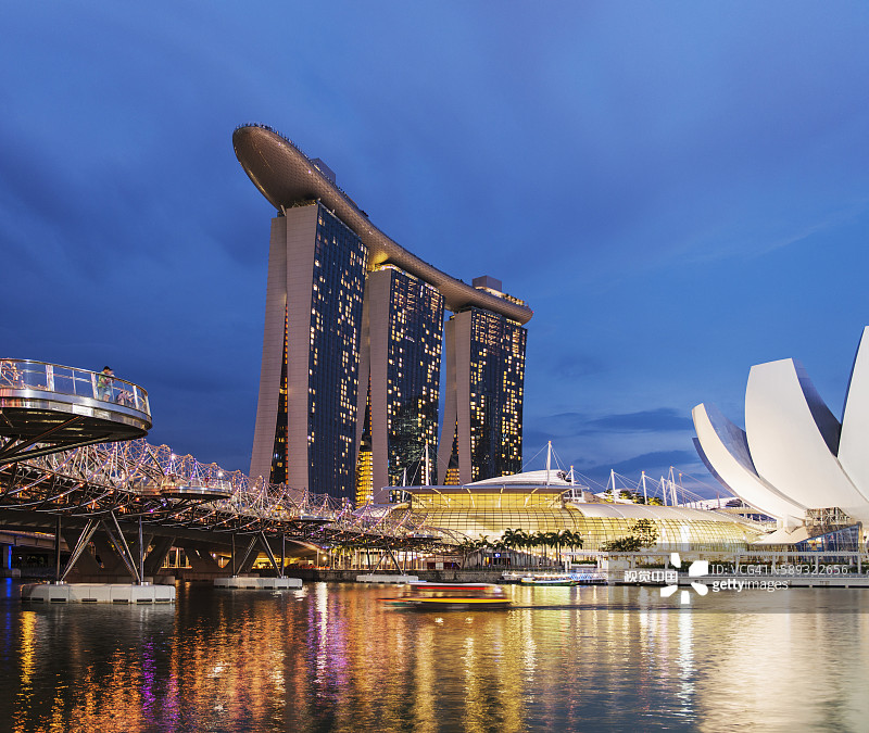 新加坡的天际线图片素材